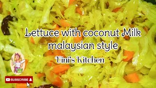 Lettuce salad recepi in tamil | lettuce with coconut milk in tamil | unique indian recipes