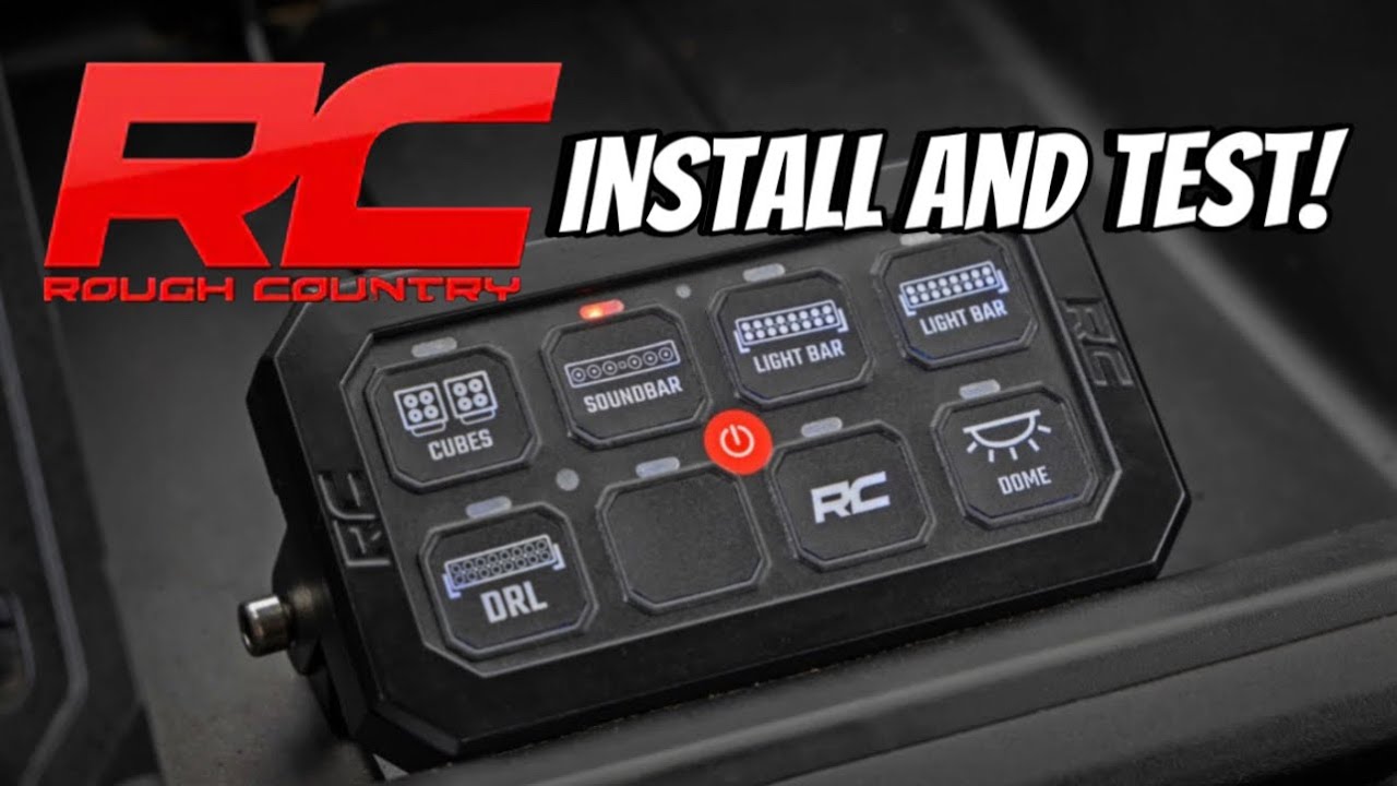 Rough Country 8 Switch Panel Install | Nissan Titan Off-road Lights ...