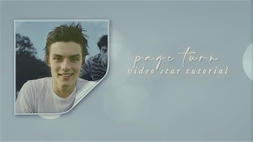 page turn | video star tutorial!
