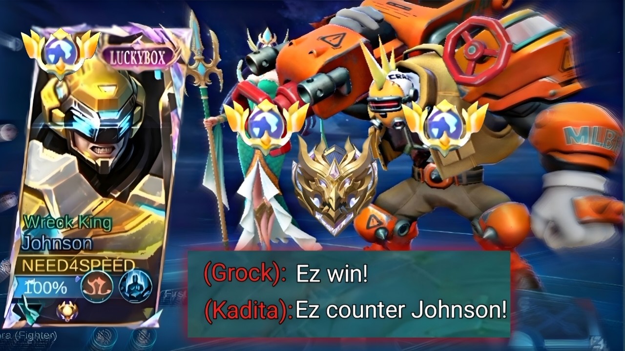 Johnson New Anti-CC Build To Counter Kadita And Grock Combo // MLBB 2026