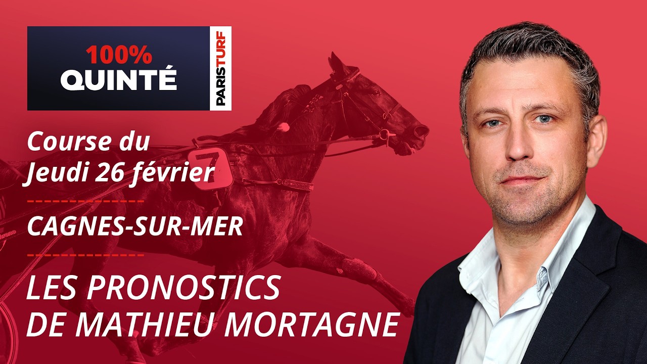 Pronostics Quinté PMU - 100% Quinté du Jeudi 26 février à Cagnes-sur-Mer