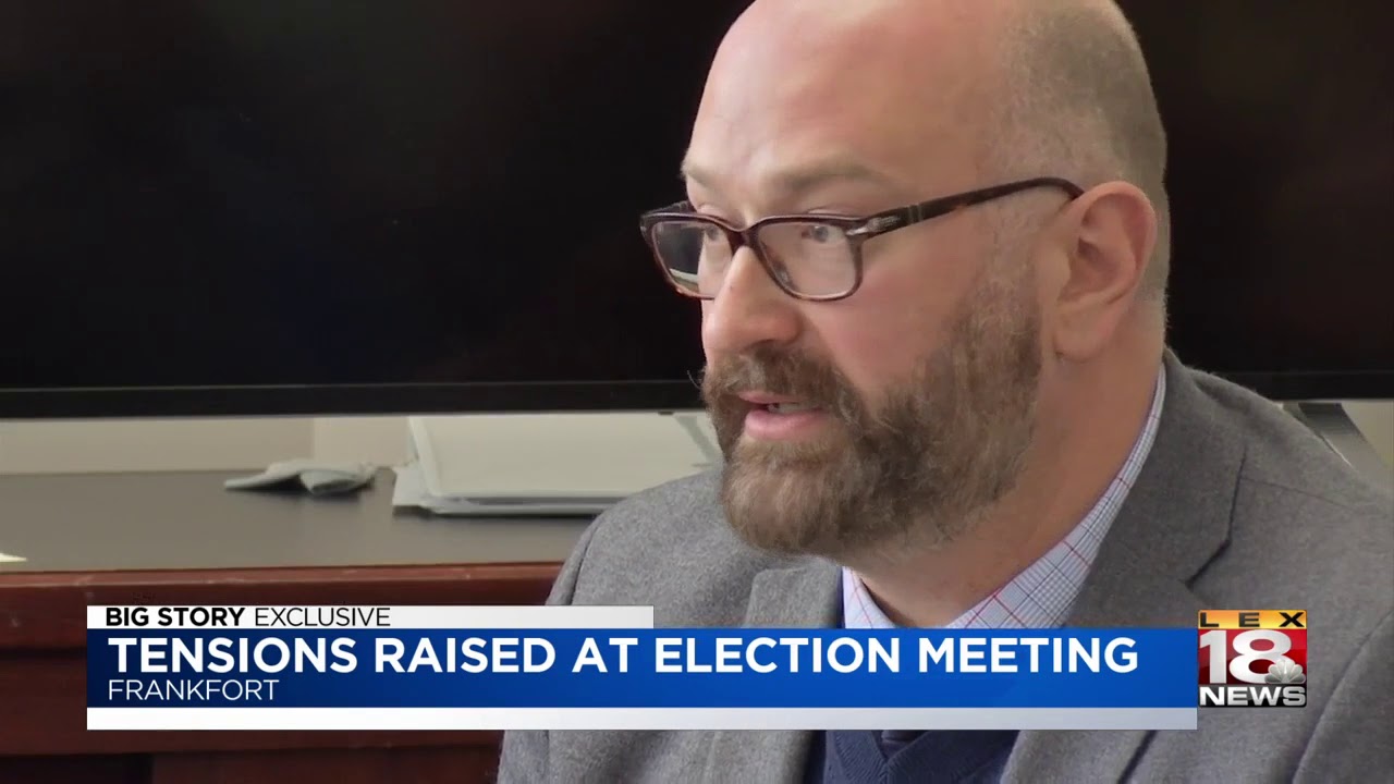 Tensions Raised At Election Meeting newspaper mockup