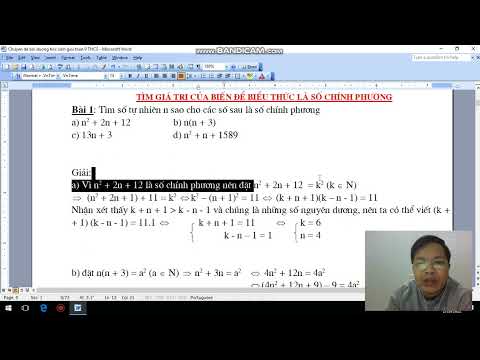 Video Chuyên đề Tìm điều kiện của biến để một số là chính... - YouTube