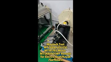 Maytech Test MT 300A 60V ESC + MTI85165 Motor + MTSKR1905WF Remote for Electric Boat Kayak Surfboard