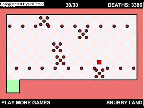 Last stage of The world`s hardest game