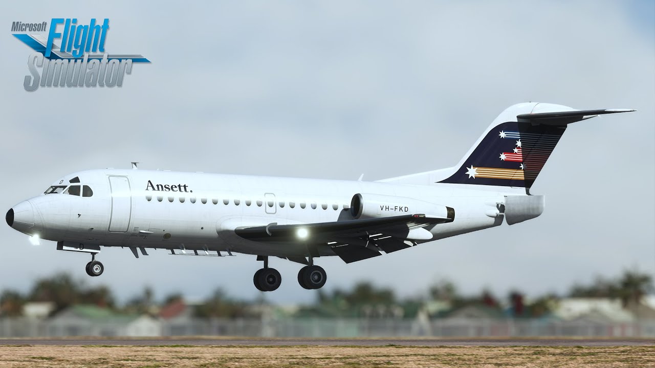 MSFS - THE FOKKER F28 IS AMAZING | 1988 Ansett Australia OPS