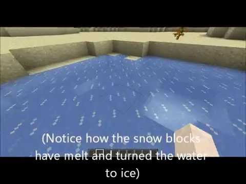 How to make ice - Minecraft - YouTube