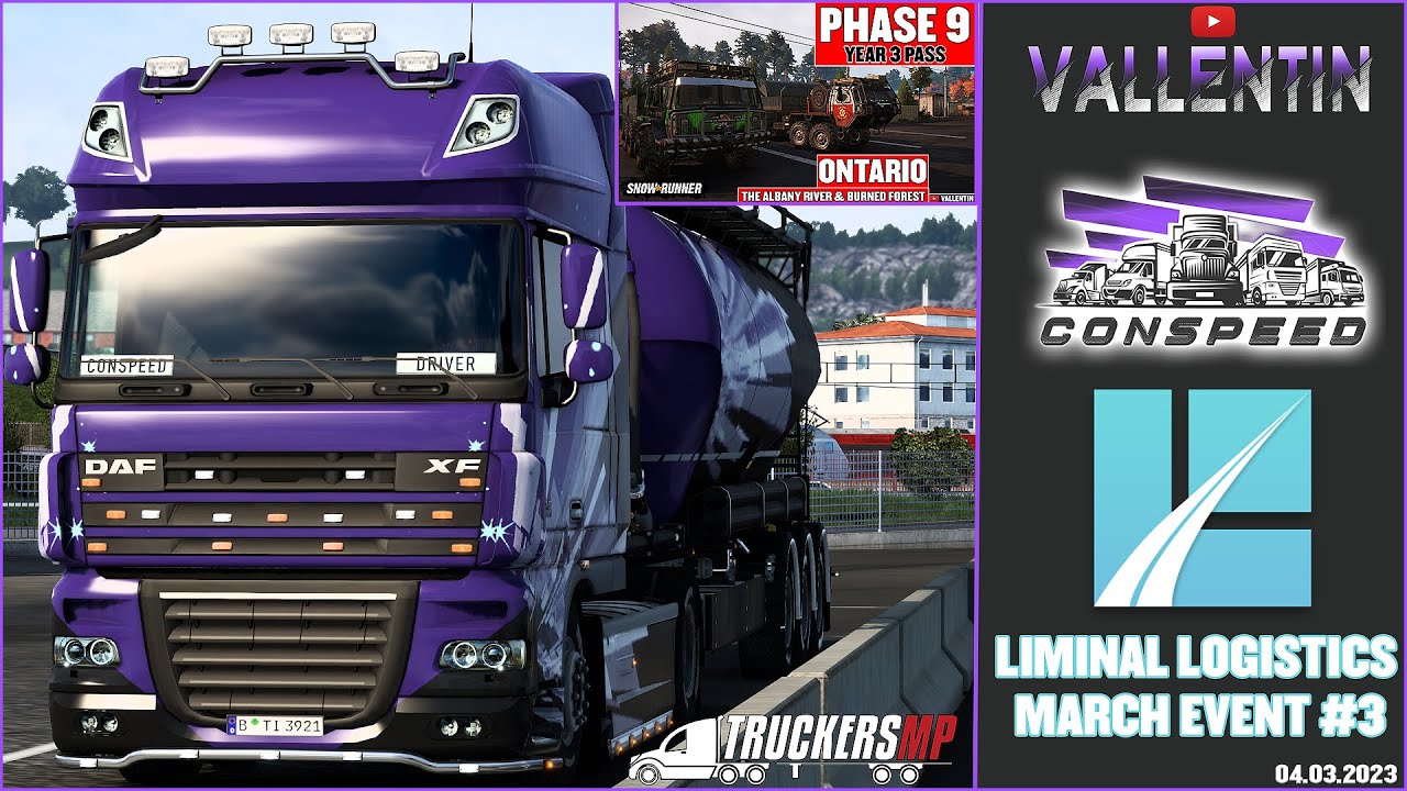🔴 LIVE • Euro Truck Simulator 2 - CONSPEED Convoy - LIMINAL LOGISTICS MARCH EVENT #3 | DP SnowRunner