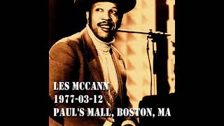 Les McCann - 1977-03-12, Paul&#39;s Mall, Boston, MA