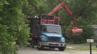 City of Houston begins collecting flooding debris in Kingwood