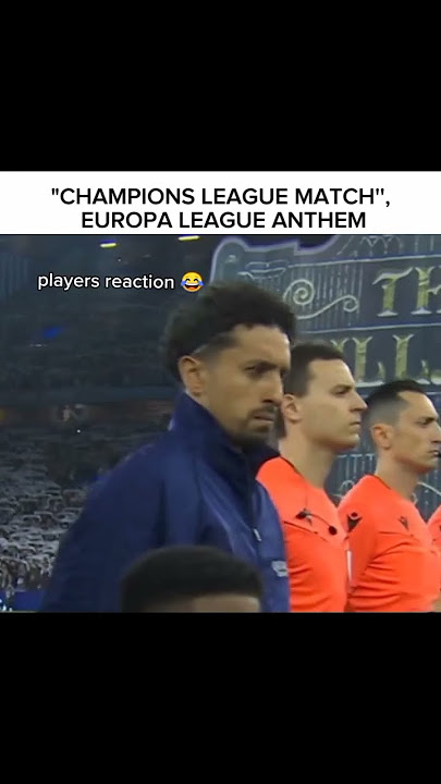 Europa League anthem in UCL game😭 | #football