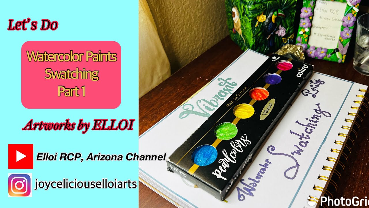 Preparation for Swatching Watercolor Paints from Coliro