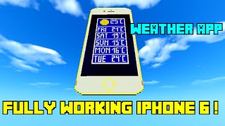 working iPhone 6 in Minecraft ! - #8 weather App ! screenshot 1