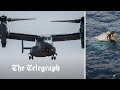 US Osprey transport aircraft crashes off the coast of Japan