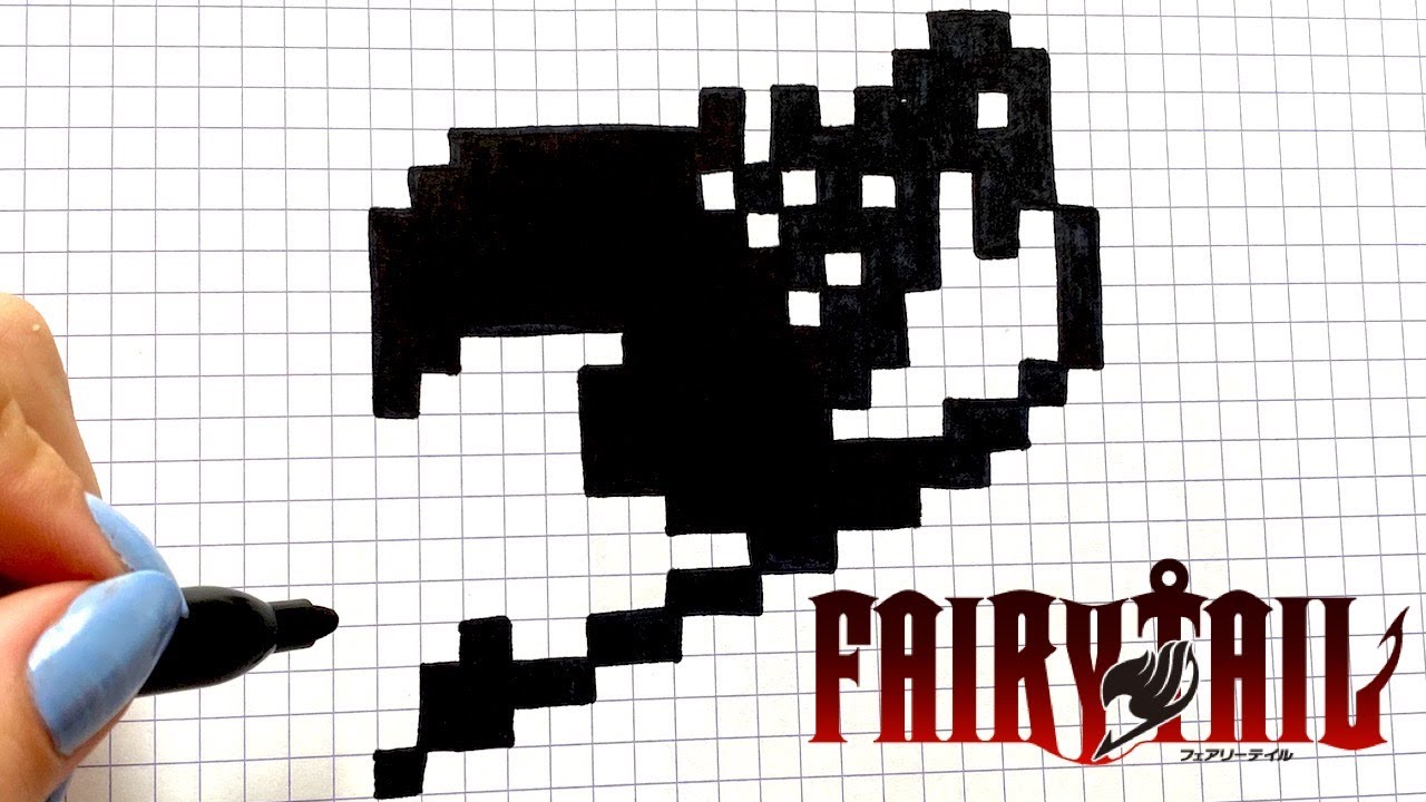 How To Draw Fairy Tail Logo Pixel Art Youtube