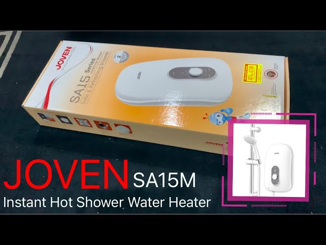 JOVEN SA15 Hot Shower Water Heater Unboxing u0026 Review | JOVEN Water Heater  Non-Pump Home Shower SA15M - YouTube