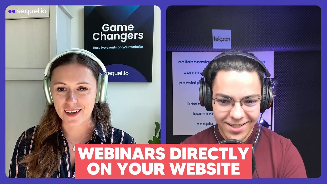 Run webinars and live events directly on your website | Oana Manolache - Sequel.io