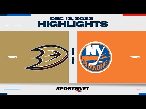 NHL Highlights | Ducks vs. Islanders - December 13, 2023