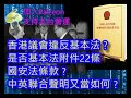 (綠)20240425之香港議會不符基本法？是第廿二條附件嗎？ #咁係因為你悲觀