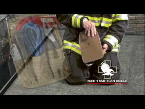 Red LINE2design Firefighter Tool Pouch Bunker Gear Pocket Tool Holder Nylon 