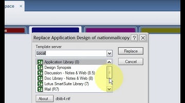 Lotus Notes 8.5 - How to fix strange looking Inbox / Mailfile views or template
