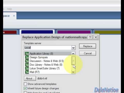 Lotus Notes 8.5 - How to fix strange looking Inbox / Mailfile views or template