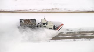 WATCH: Sky 5 video shows truck plowing snow on Oklahoma City highway