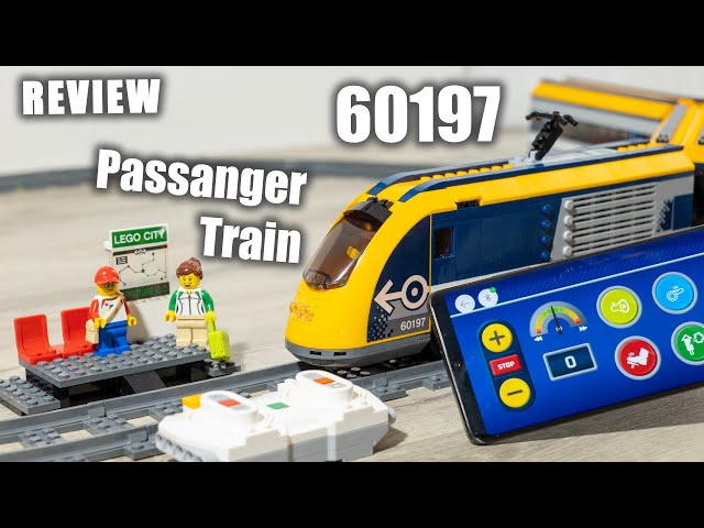 LEGO CITY Le Train de Voyageurs sous le Sapin de Noel Eurostar Review 60197  Speed Build 