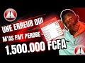 Une erreur qui ma fait perdre 1500000 fcfa sur un trade  erreur fatale  ne pas commettre