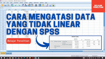 MUDAH || Cara Mengatasi Data Yang Tidak Linear Dengan SPSS