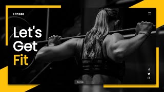 Fitness Responsive Landing Page Design Using Html Css And JS | Responsive Landing Page