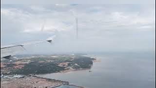 penerbangan pesawat jakarta batam ||landing di bandara hang nadim