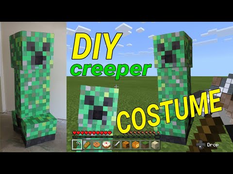 Minecraft Creeper Costume Tutorial | Some Fail ?