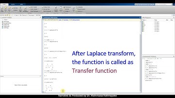 MATLAB for Chemical Engineers - Lesson 07: Laplace Transforms
