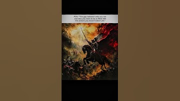 The gap between who you are and who you want to be is filled with the actions you haven