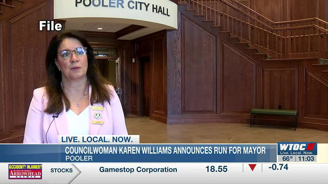 Pooler City Councilwoman Karen Williams speaks on mayoral candidacy