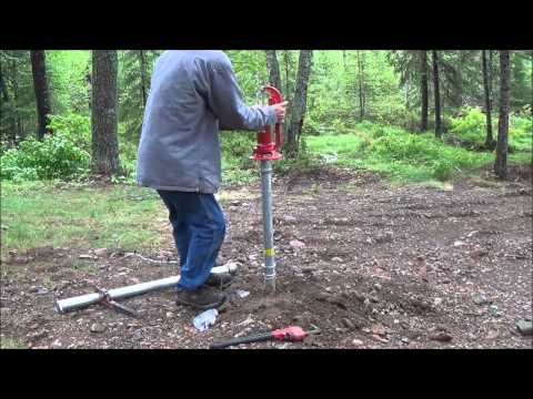 How To Install A Hand Pump Water Well. The Tent Well. Finally.