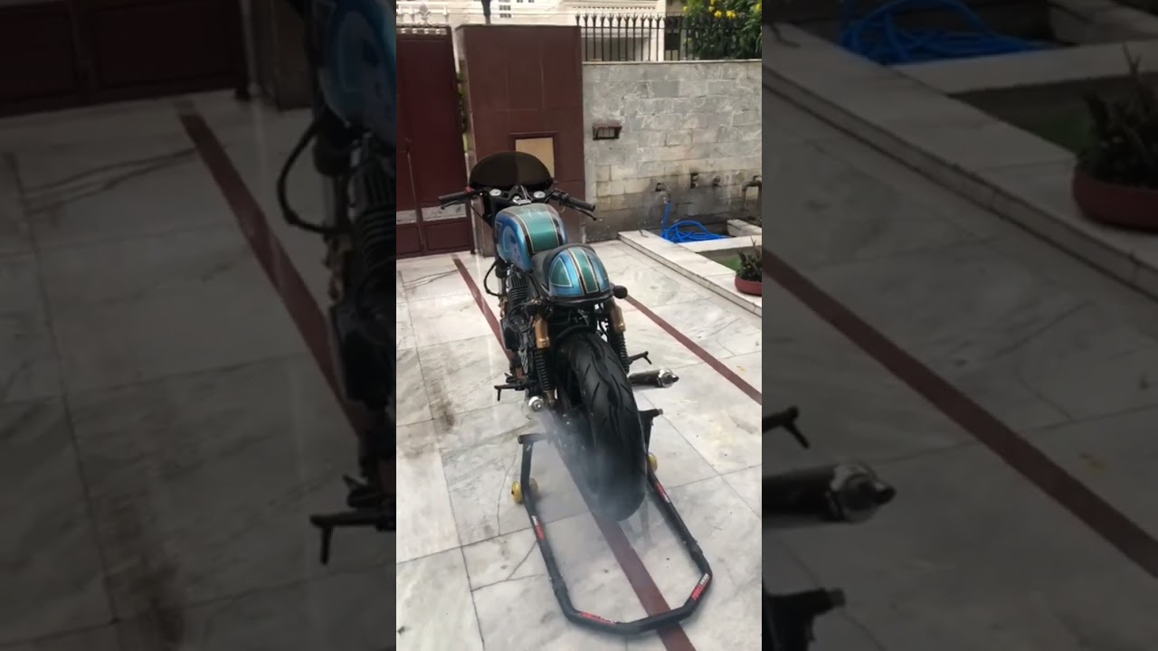 Yamaha RD 350 fully tuned chambers exhaust sound 