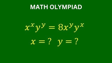 A Very Nice Math Olympiad Problem | Solve for x and y? | Algebra Equation