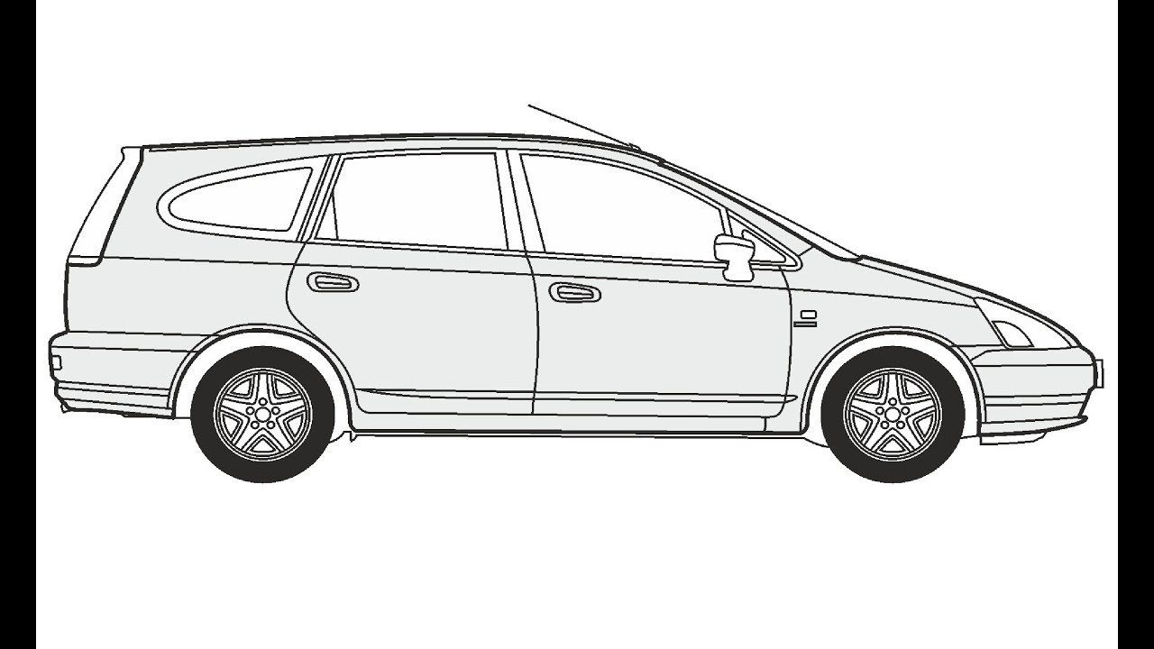 Как нарисовать хонду цивик