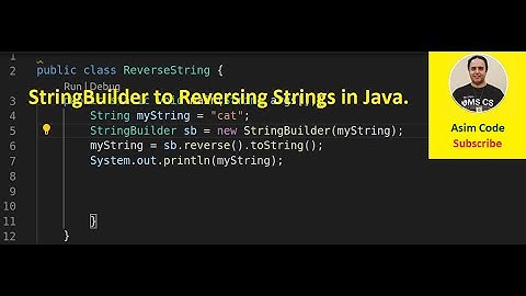 StringBuilder to Reversing Strings in Java
