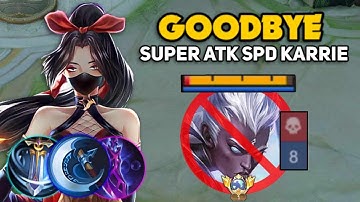 SORRY KARRIE YOUR SUPER ATTACK SPEED CANNOT STOP THIS CRITICAL CHEAT BUILD FOR HANABI !!!🔥