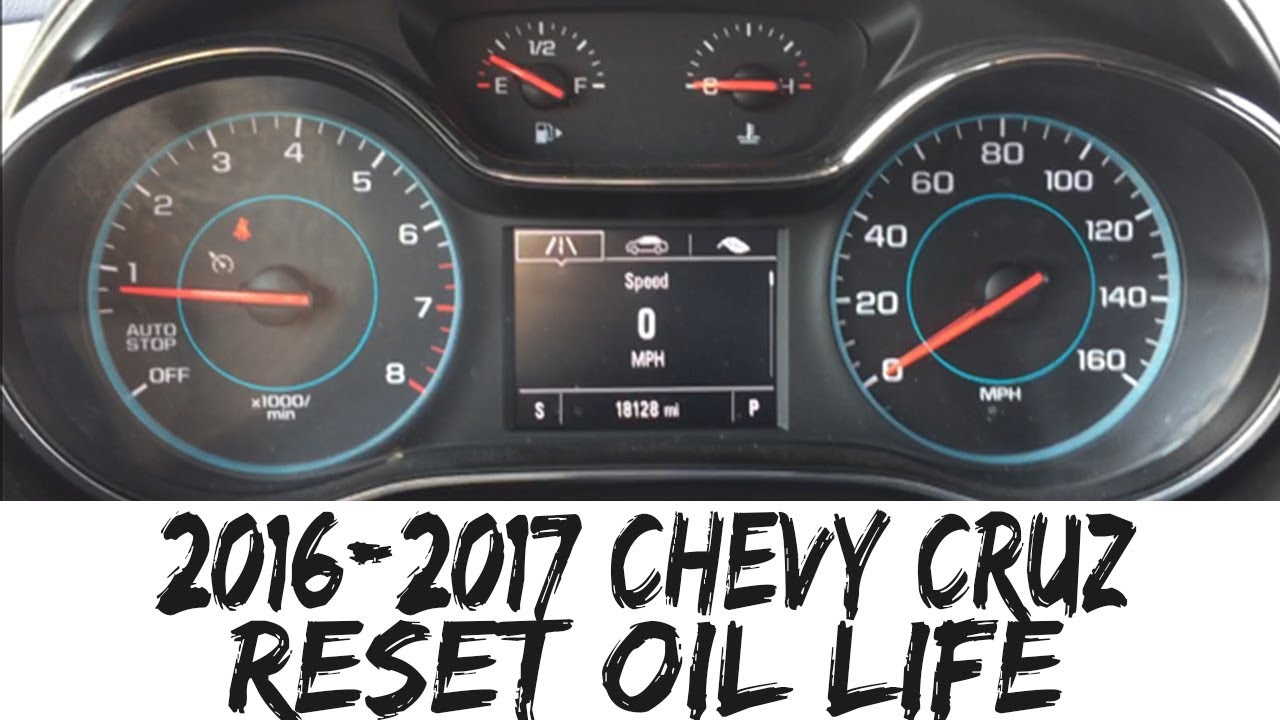 2017 Chevy Cruze Reset Oil Life