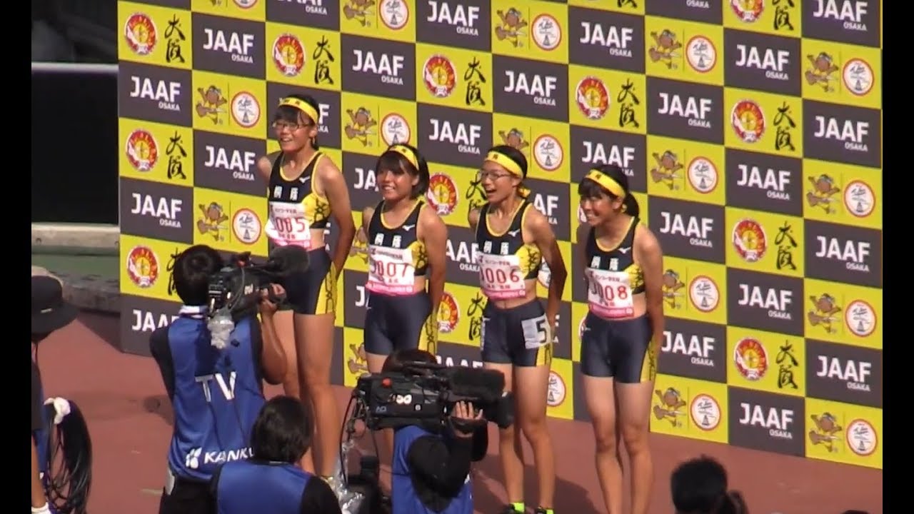 桐蔭(和歌山)が日本中学記録! 全中陸上 女子4×100mリレー決勝 2019.8 大阪