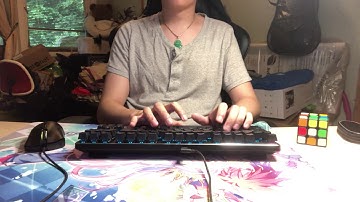 GMMK with lubed Holy Pandas (Typing sound test)