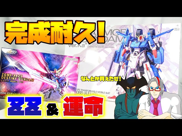 並びが過去一エグすぎた]MG フルアーマーZZ＆MGSD デスティニー