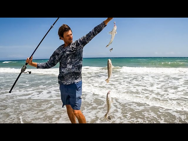 Getting Paid to Fish from the Beach - SURF FISHING 
