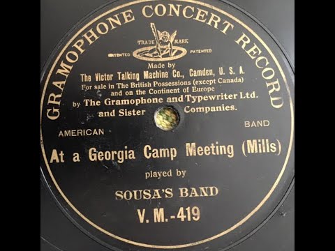 "At A Georgia Camp Meeting" (Kerry Mills ragtime classic) brown wax cylinder (1898)