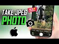 How to Take JPEG Photos on iPhone