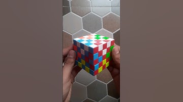 Superflip pattern on 5 by 5 Rubiks cube 🤯 #youtubeshorts #viral #shorts